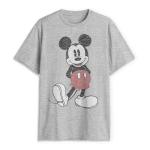 Mickey Mouse Distressed Look T-Shirt for Men