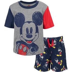Disney Mickey Mouse Boys Graphic Tee and Shorts Set
