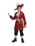 Disney Captain Hook Costume for Boys, Size M 7-8