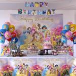 Disney Princess Party Supplies Set with Cake Topper