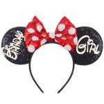 Birthday Girl Mouse Ears Headband - Classic Colors