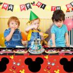 Disney Mickey Mouse Party Tablecloths - 3 Pack