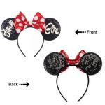 Birthday Girl Mouse Ears Headband - Classic Colors