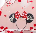 Birthday Girl Mouse Ears Headband - Classic Colors