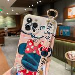 Minnie Glitter iPhone 16 Pro Max Case with Strap