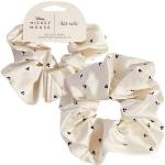 Mickey & Minnie Rhinestone Scrunchie in Cream