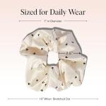 Mickey & Minnie Rhinestone Scrunchie in Cream