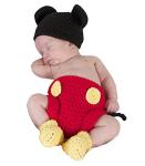 Disney-Inspired Crochet Mouse Hat and Diaper Set