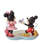 Jim Shore Mickey and Minnie Magical Moment Dish