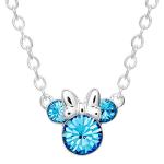 Minnie Mouse December Birthstone Necklace with Blue Crystal