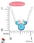 Minnie Mouse December Birthstone Necklace with Blue Crystal
