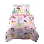 Disney Princess Twin Comforter and Sheet Set, 4 Pieces