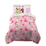 Disney Princess Twin Comforter and Sheet Set, 4 Pieces
