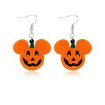 Disney Halloween Skull and Pumpkin Dangle Earrings