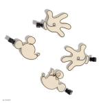 Kitsch Mickey and Minnie Hair Clips - 4 Pack
