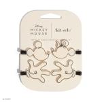 Kitsch Mickey and Minnie Hair Clips - 4 Pack