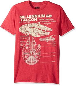 Star Wars Millennium Falcon Graphic T-Shirt - Red