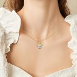 Disney Mouse Bow Necklace - 18K Gold Plated