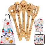 Disney Themed Bamboo Cooking Utensils Set