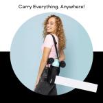 Minnie Mouse Water Bottle Sling Bag - Black