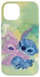Disney Stitch and Angel Shamrock Green iPhone Case