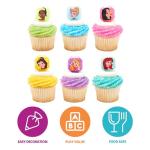 Disney Princess Cupcake Rings - 24 Pack Toppers