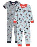 Mickey Mouse Kids' 2-Pack Footless Pajamas