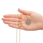 Winnie the Pooh Pendant Necklace with Butterfly Charm