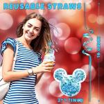 Glitter Mouse Straws for Disney Party Favors