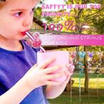 Glitter Mouse Straws for Disney Party Favors