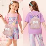 Personalized Pink Mini Backpack with Bow for Girls