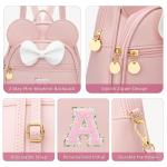 Personalized Pink Mini Backpack with Bow for Girls