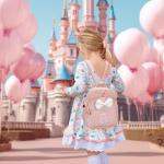 Personalized Pink Mini Backpack with Bow for Girls