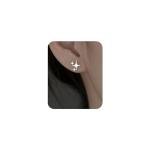Sterling Silver Post Earrings Star Stud Earrings for Women Teen Trendy Hypoallergenic Small Post Pierced Studs Earrings Jewelry Gifts (3 Stars)