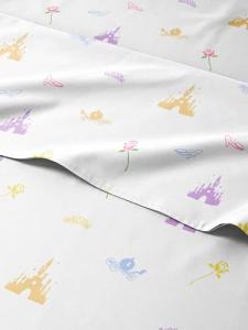 Kids Princess Twin Bed Sheet Set - Castle Theme