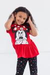 Minnie Mouse Valentine's Day Peplum T-Shirt & Leggings Set