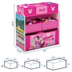 Minnie Mouse 6-Bin Toy Organizer by Delta Children