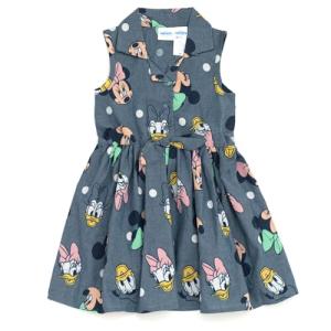 Mickey, Donald, and Daisy Toddler Chambray Dress