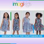 Mickey, Donald, and Daisy Toddler Chambray Dress
