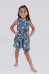 Mickey, Donald, and Daisy Toddler Chambray Dress