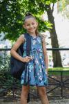 Mickey, Donald, and Daisy Toddler Chambray Dress