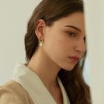 Cute Mickey Bow Dangle Earrings in Silver & Gold