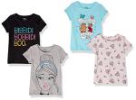 Disney Princess Girls' Short-Sleeve T-Shirt Pack