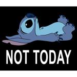 Lilo & Stitch Not Today Pullover Hoodie, Black