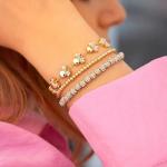 Minnie Mouse Gold-Plated Pull-Tie Bracelet by BaubleBar