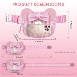 Personalized Pink Fanny Pack for Girls Ages 3-13
