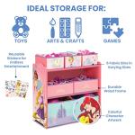 Disney Princess 6 Bin Toy Storage Organizer