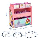 Disney Princess 6 Bin Toy Storage Organizer