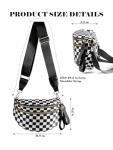 Black and White Checkered Crossbody Fanny Pack