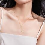 Dainty Disney Mouse Pendant Necklace in Silver & Gold
